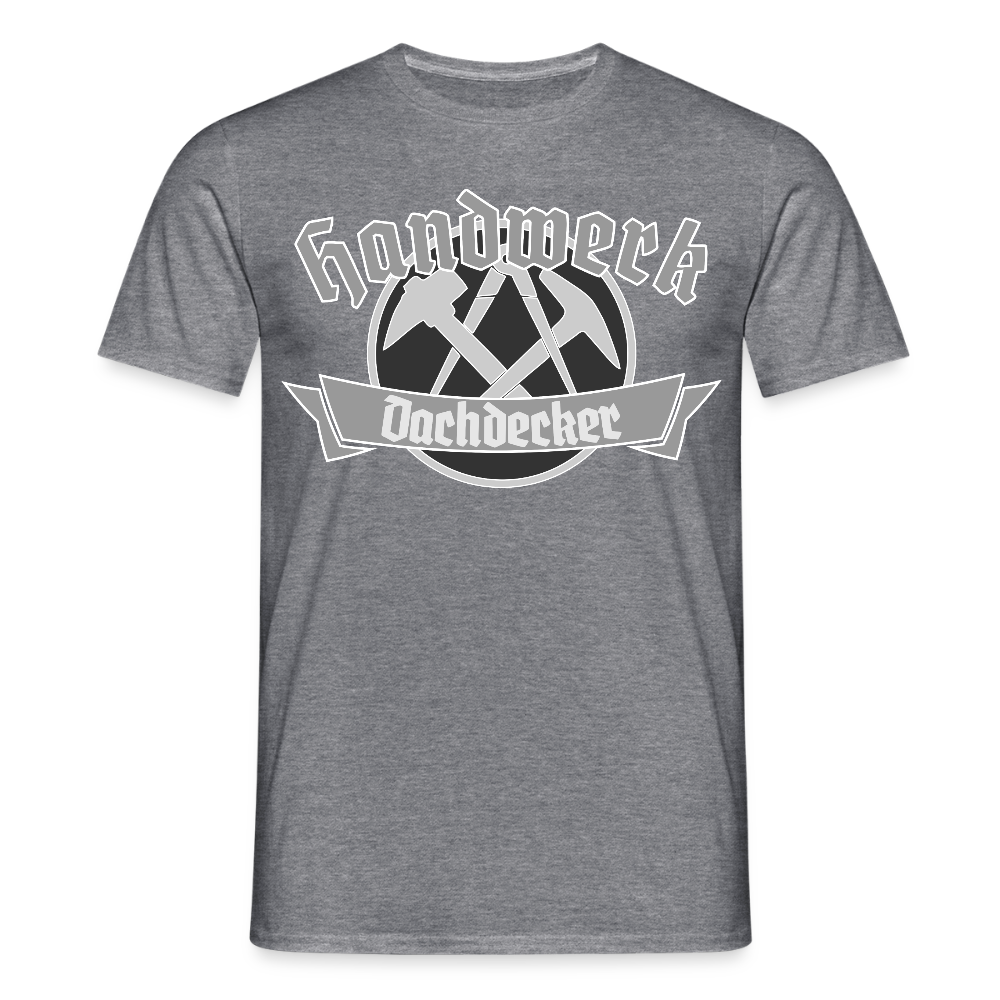 Unisex T-Shirt "Dachdecker" Graphit meliert Männer T-Shirt {{ color }}