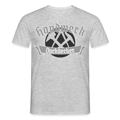 Unisex T-Shirt "Dachdecker" Grau meliert Männer T-Shirt {{ color }}