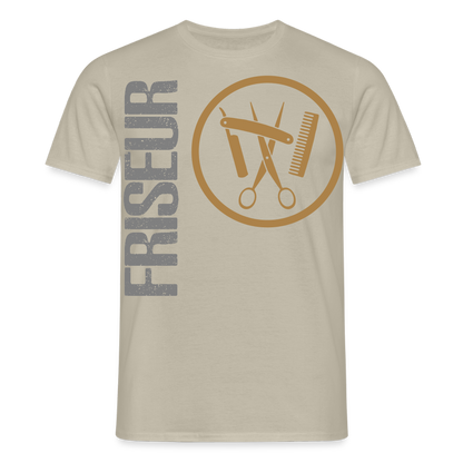 Unisex T-Shirt "Friseur" Sandbeige Männer T-Shirt {{ color }}
