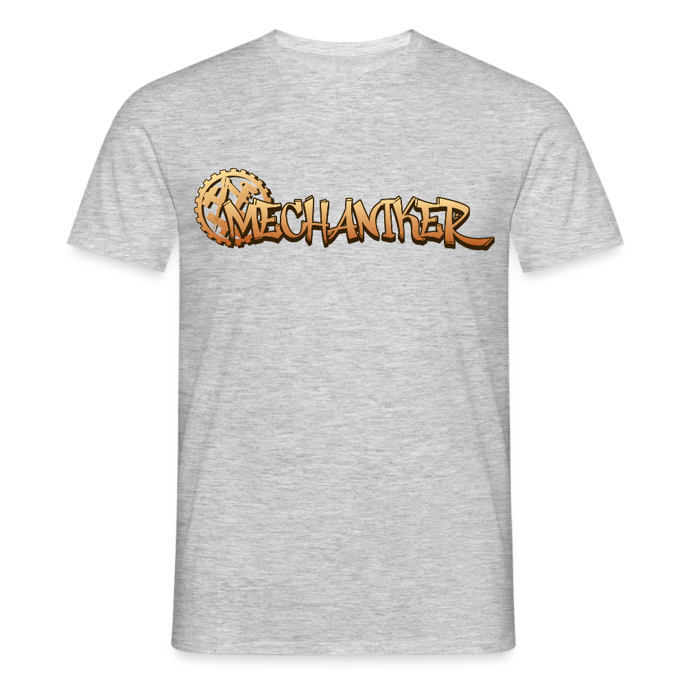Unisex T-Shirt "Mechaniker" Grau meliert Männer T-Shirt {{ color }}