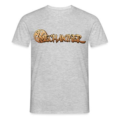 Unisex T-Shirt "Mechaniker" Grau meliert Männer T-Shirt {{ color }}