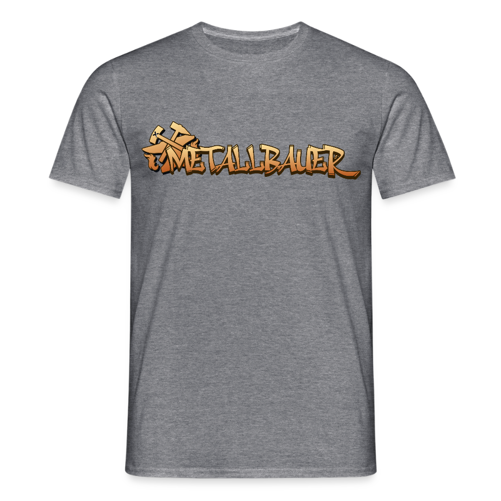 Unisex T-Shirt "Metallbauer" Graphit meliert Männer T-Shirt {{ color }}