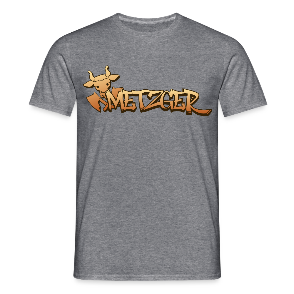 Unisex T-Shirt "Metzger" Graphit meliert Männer T-Shirt {{ color }}