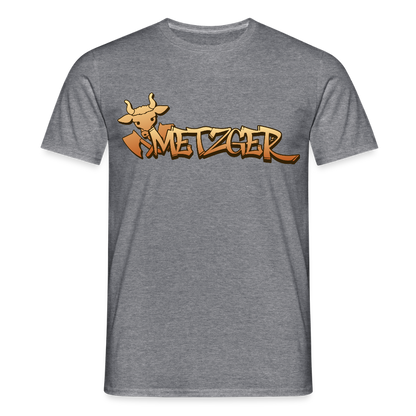 Unisex T-Shirt "Metzger" Graphit meliert Männer T-Shirt {{ color }}