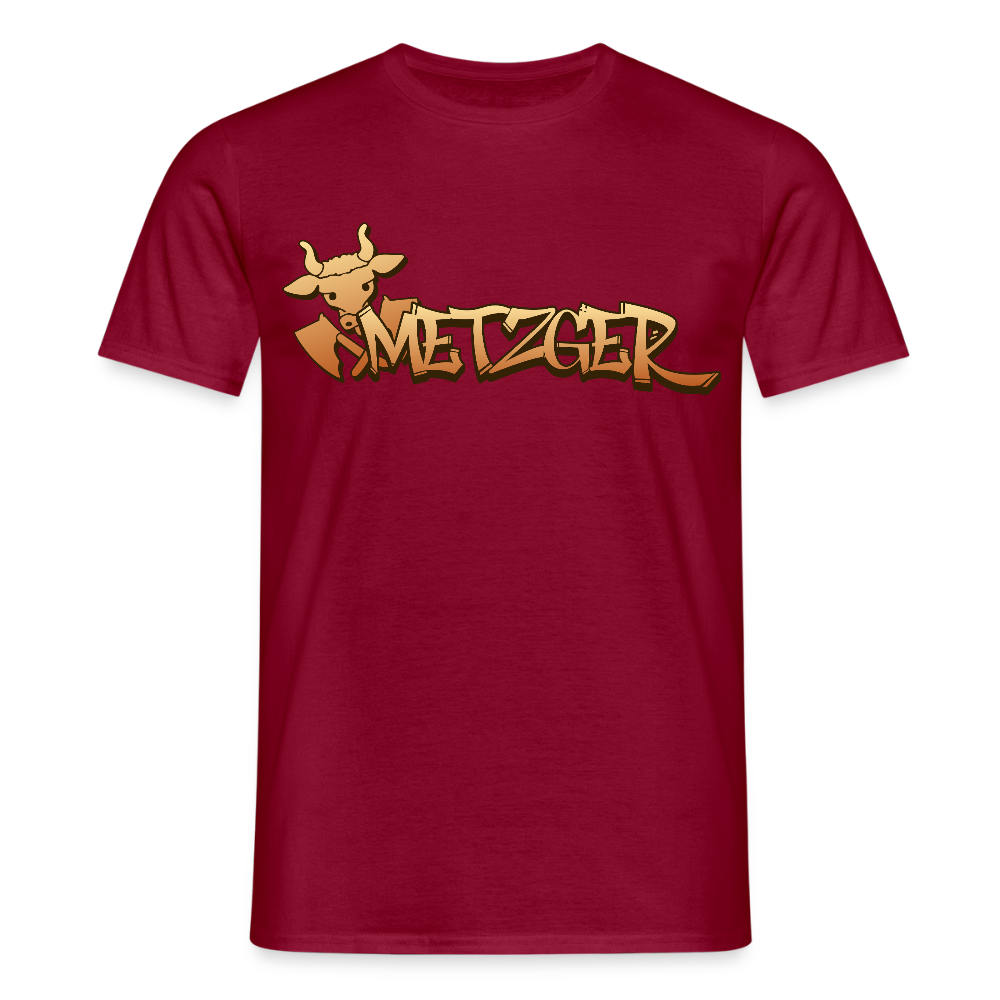 Unisex T-Shirt "Metzger" Ziegelrot Männer T-Shirt {{ color }}
