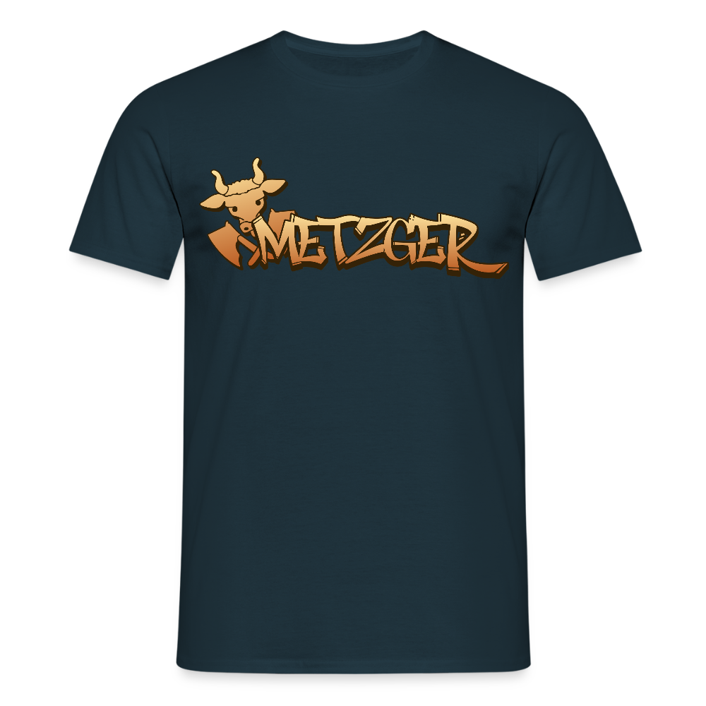 Unisex T-Shirt "Metzger" Navy Männer T-Shirt {{ color }}