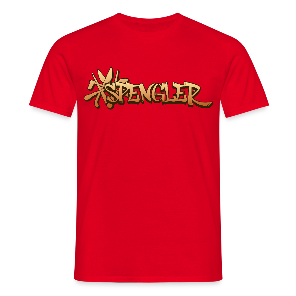 Unisex T-Shirt "Spengler" Rot Männer T-Shirt {{ color }}