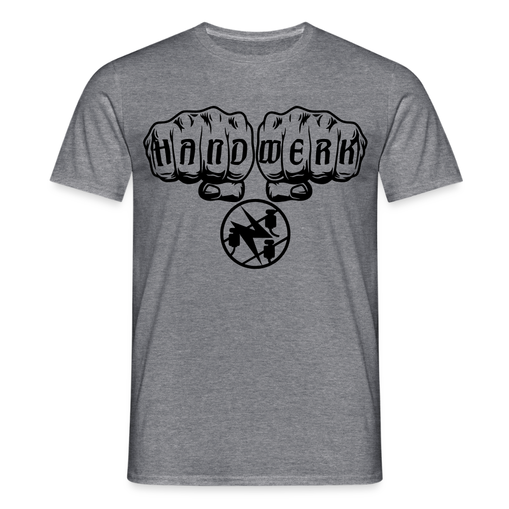 Unisex T-Shirt "Elektriker" Graphit meliert Männer T-Shirt {{ color }}