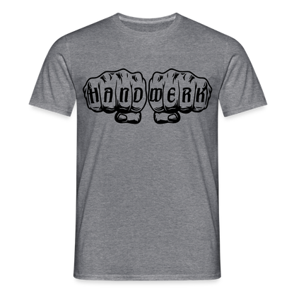 Unisex T-Shirt "Handwerk" Graphit meliert Männer T-Shirt {{ color }}