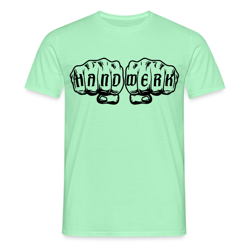 Unisex T-Shirt "Handwerk" Mintgrün Männer T-Shirt {{ color }}