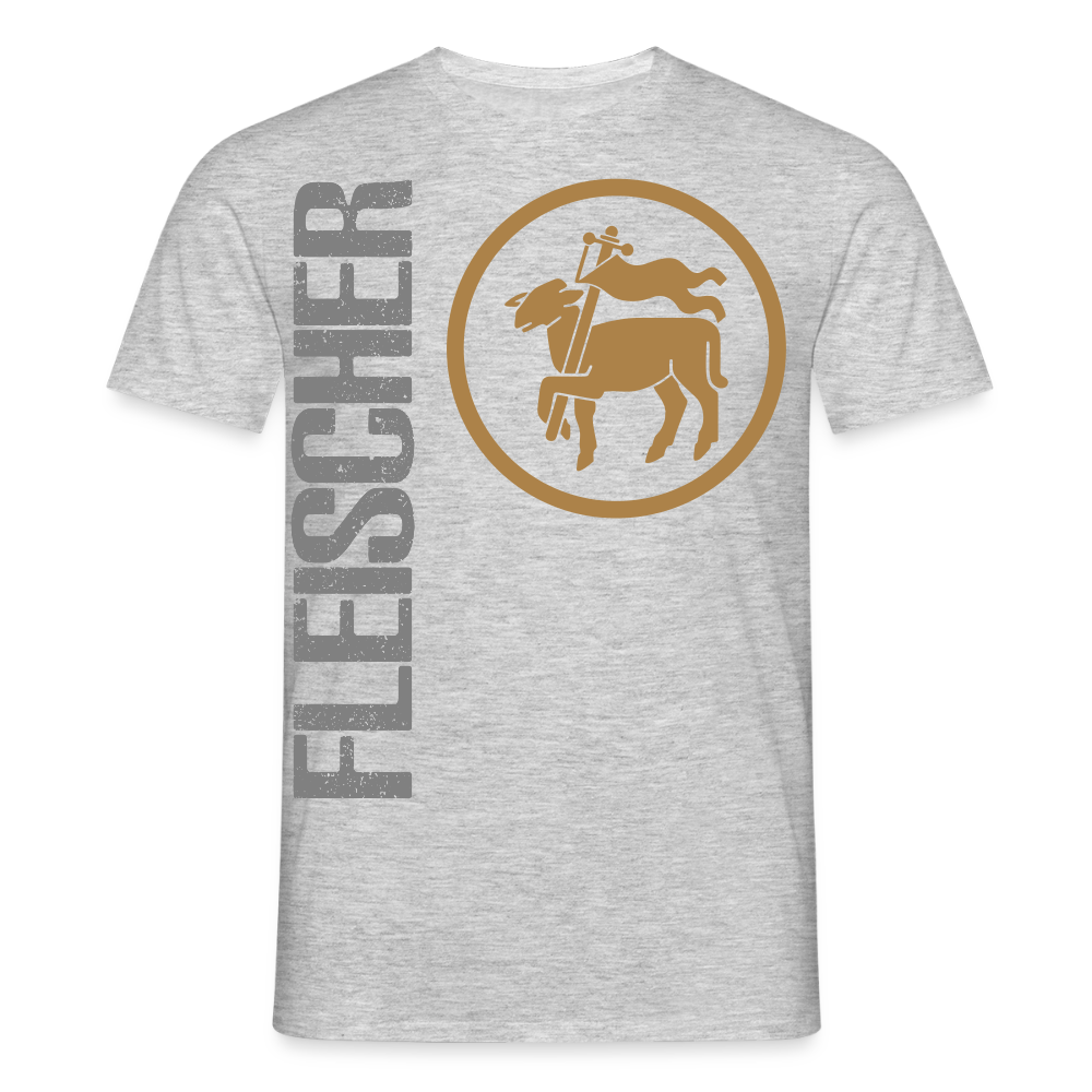 Unisex T-Shirt "Fleischer" Grau meliert Männer T-Shirt {{ color }}