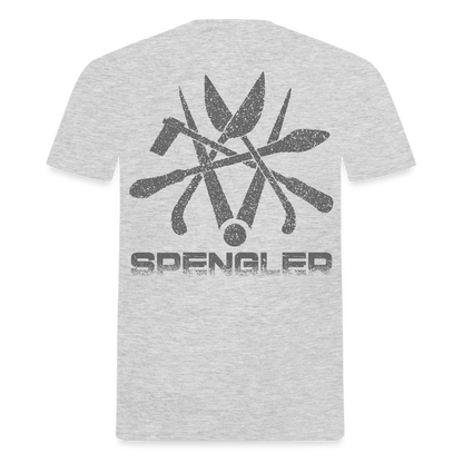 Unisex T-Shirt "Spengler" Grau meliert Männer T-Shirt {{ color }}