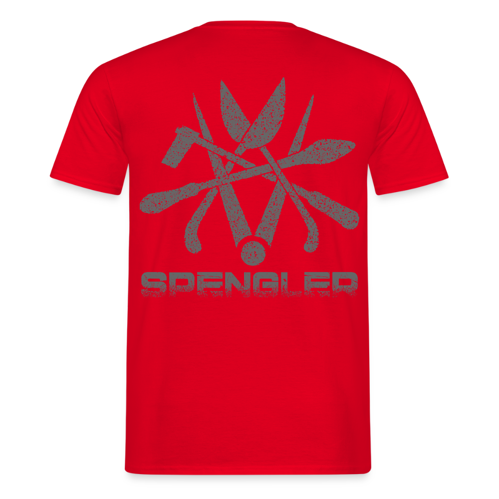 Unisex T-Shirt "Spengler" Rot Männer T-Shirt {{ color }}