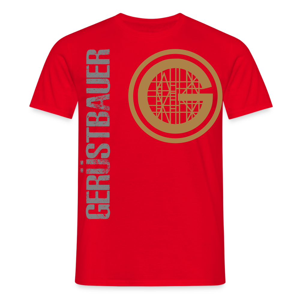 Unisex T-Shirt "Gerüstbauer" Rot Männer T-Shirt {{ color }}