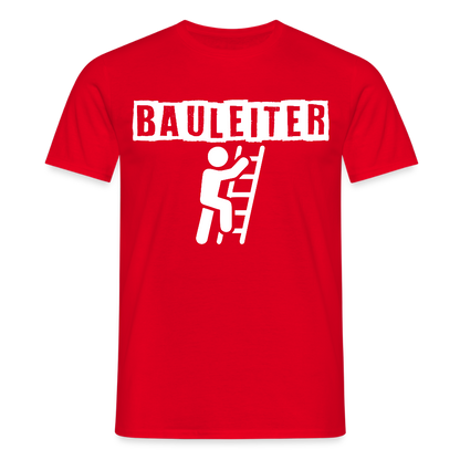 Unisex T-Shirt "Bauleiter" Rot Männer T-Shirt {{ color }}
