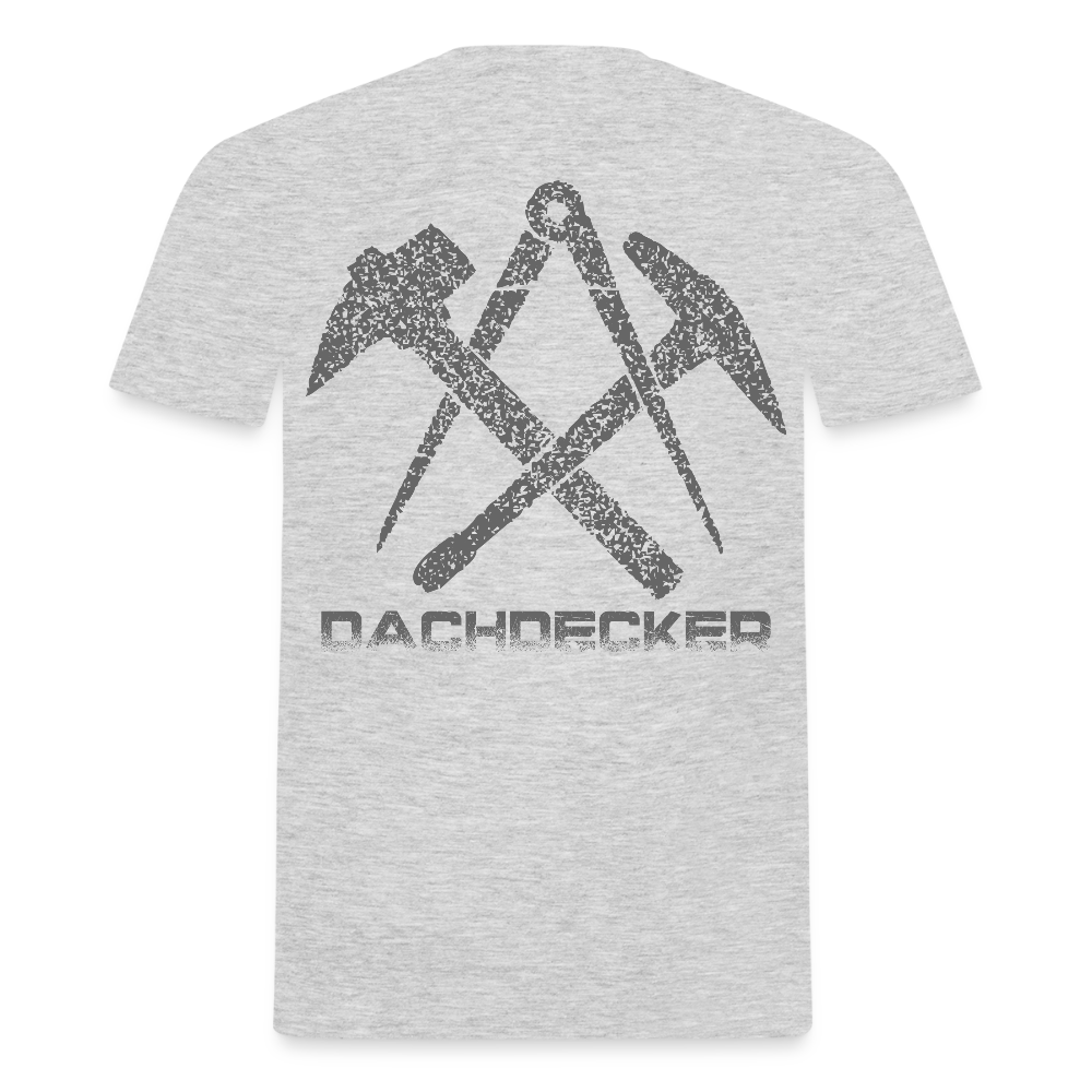Unisex T-Shirt "Dachdecker" Grau meliert Männer T-Shirt {{ color }}