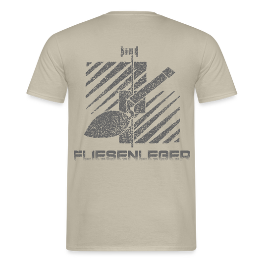 Unisex T-Shirt "Fliesenleger" Sandbeige Männer T-Shirt {{ color }}
