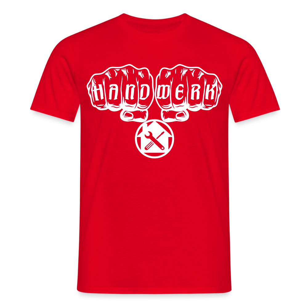 Unisex T-Shirt "Hausmeister" Rot Männer T-Shirt {{ color }}