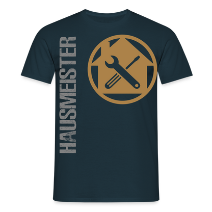 Unisex T-Shirt "Hausmeister" Navy Männer T-Shirt {{ color }}