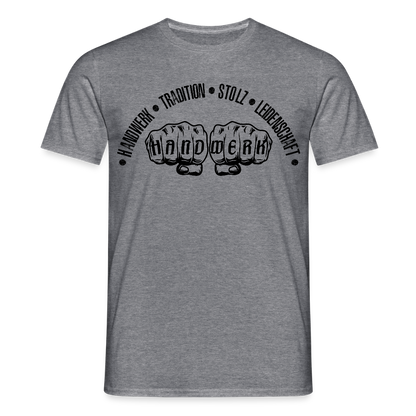 Unisex T-Shirt "Tradition/Stolz/Leidenschaft" Graphit meliert Männer T-Shirt {{ color }}