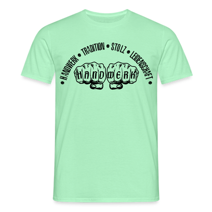 Unisex T-Shirt "Tradition/Stolz/Leidenschaft" Mintgrün Männer T-Shirt {{ color }}