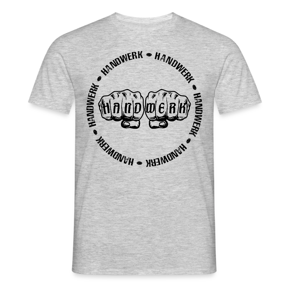 Unisex T-Shirt "Handwerk-Handwerk" Grau meliert Männer T-Shirt {{ color }}