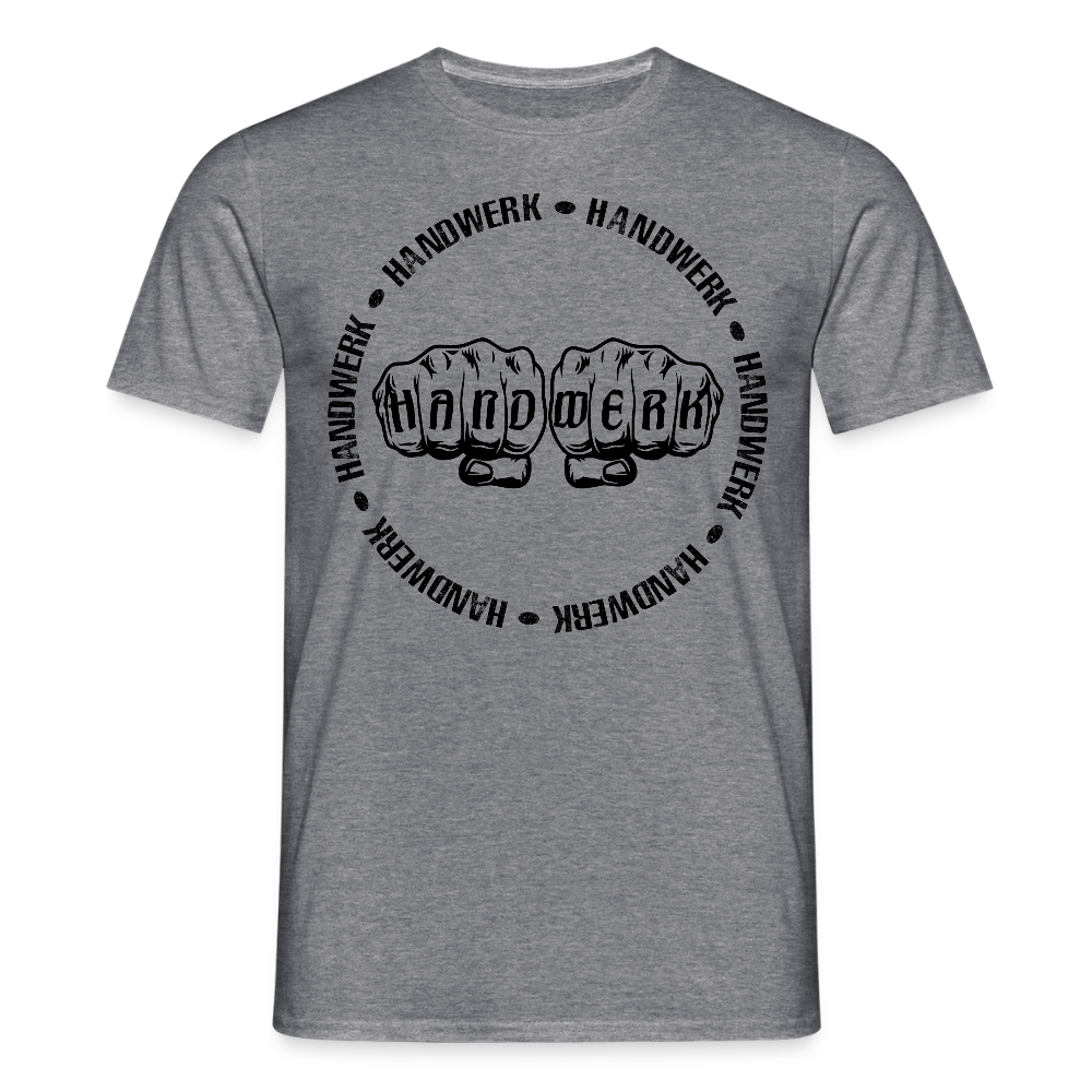 Unisex T-Shirt "Handwerk-Handwerk" Graphit meliert Männer T-Shirt {{ color }}