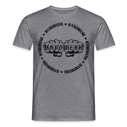 Unisex T-Shirt "Handwerk-Handwerk" Graphit meliert Männer T-Shirt {{ color }}