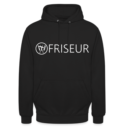 Unisex Hoodie "Friseur" Schwarz Unisex Hoodie {{ color }}