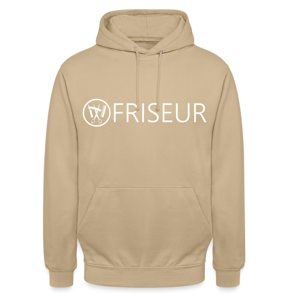 Unisex Hoodie "Friseur" Beige Unisex Hoodie {{ color }}