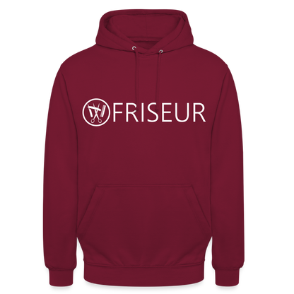 Unisex Hoodie "Friseur" Bordeaux Unisex Hoodie {{ color }}