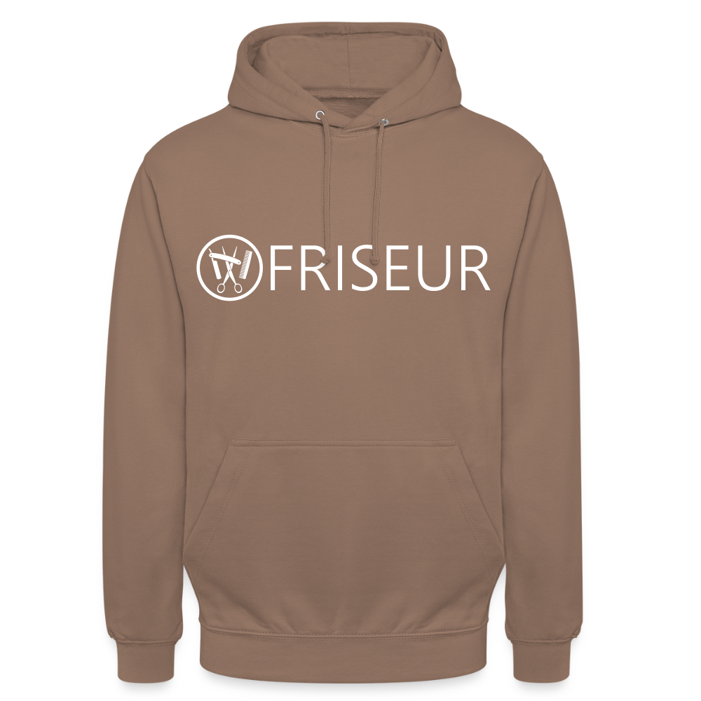 Unisex Hoodie "Friseur" Mokka Unisex Hoodie {{ color }}