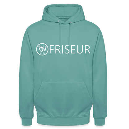 Unisex Hoodie "Friseur" Pastelltürkis Unisex Hoodie {{ color }}