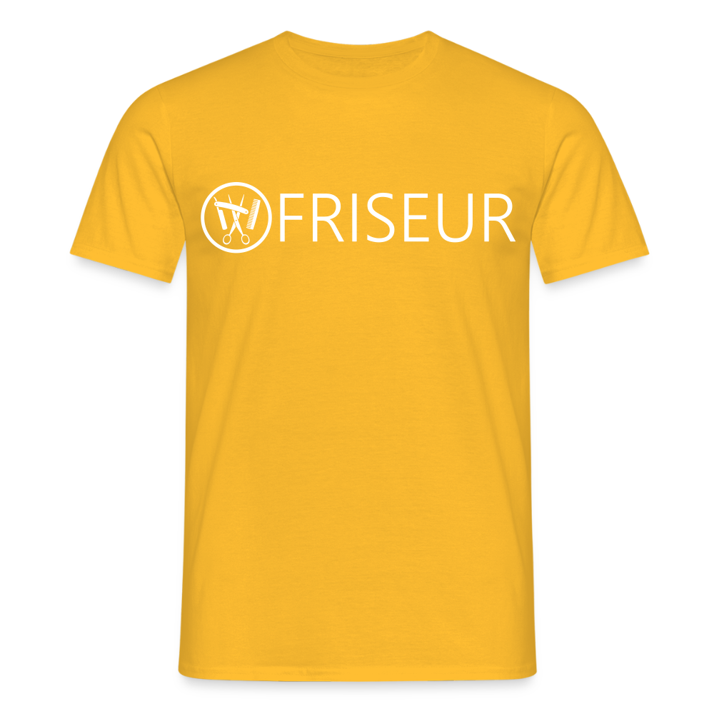Unisex T-Shirt "Friseur" Gelb Männer T-Shirt {{ color }}