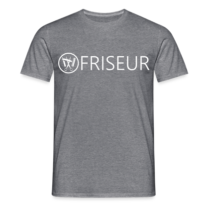 Unisex T-Shirt "Friseur" Graphit meliert Männer T-Shirt {{ color }}