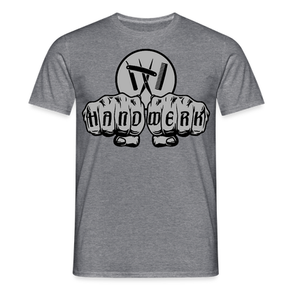 Unisex T-Shirt "Friseur" Graphit meliert Männer T-Shirt {{ color }}