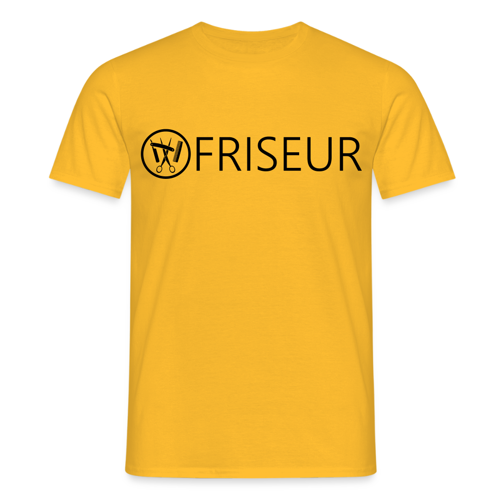 Unisex T-Shirt "Friseur" Gelb Männer T-Shirt {{ color }}