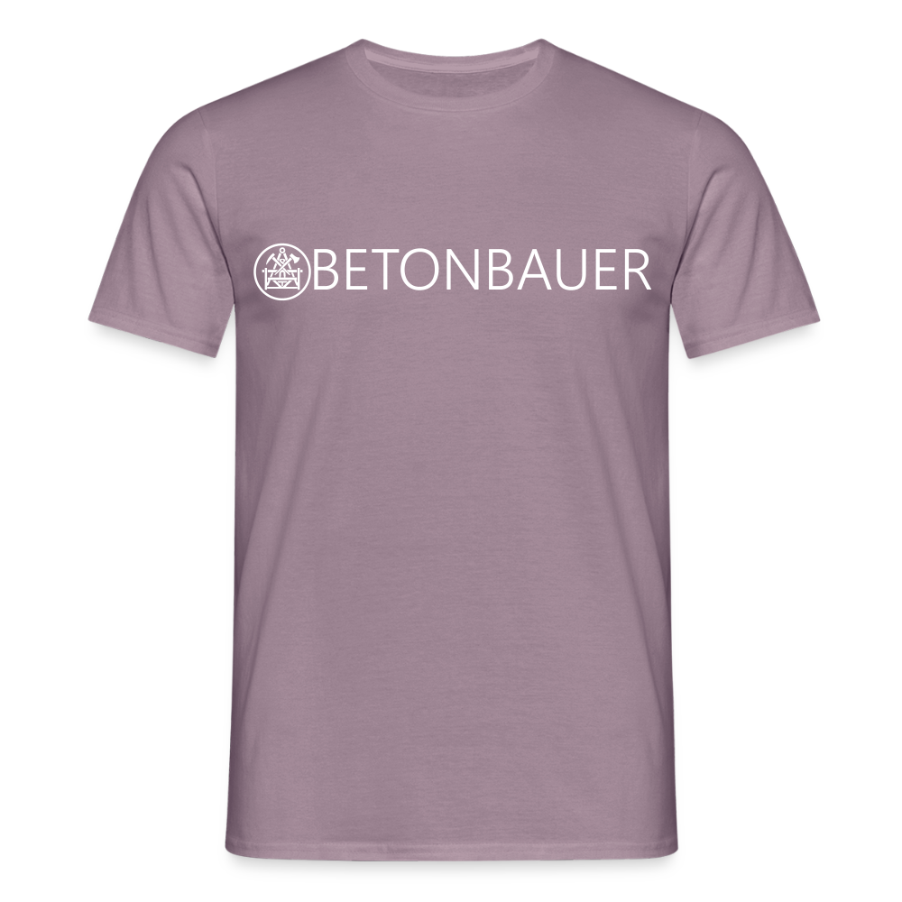 Unisex T-Shirt "Betonbauer" Lilagrau Männer T-Shirt {{ color }}