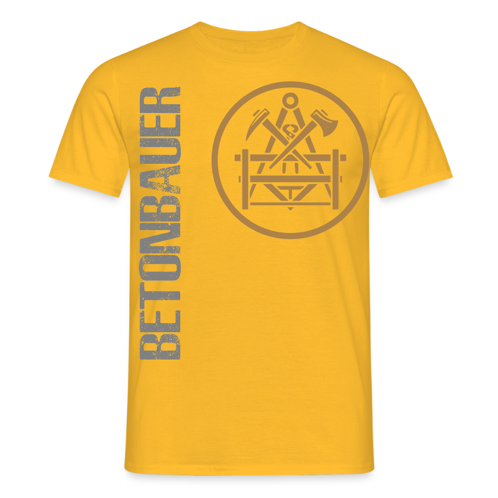 Unisex T-Shirt "Betonbauer" Gelb Männer T-Shirt {{ color }}
