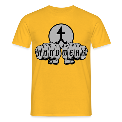Unisex T-Shirt "Steinmetz" Gelb Männer T-Shirt {{ color }}