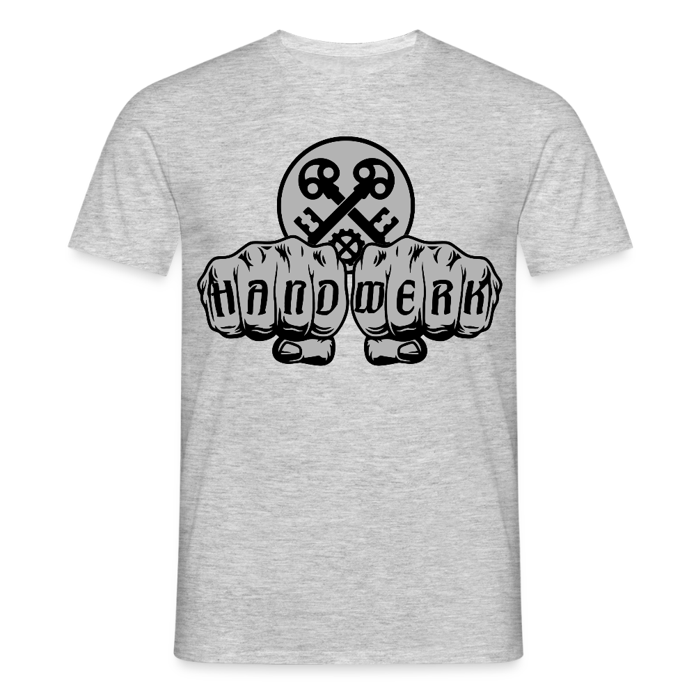 Unisex T-Shirt "Schlosser" Grau meliert Männer T-Shirt {{ color }}