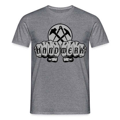 Unisex T-Shirt "Dachdecker" Graphit meliert Männer T-Shirt {{ color }}