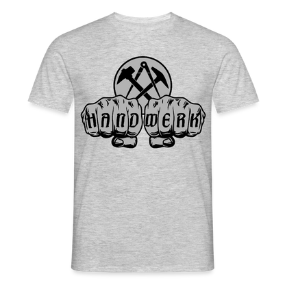 Unisex T-Shirt "Dachdecker" Grau meliert Männer T-Shirt {{ color }}