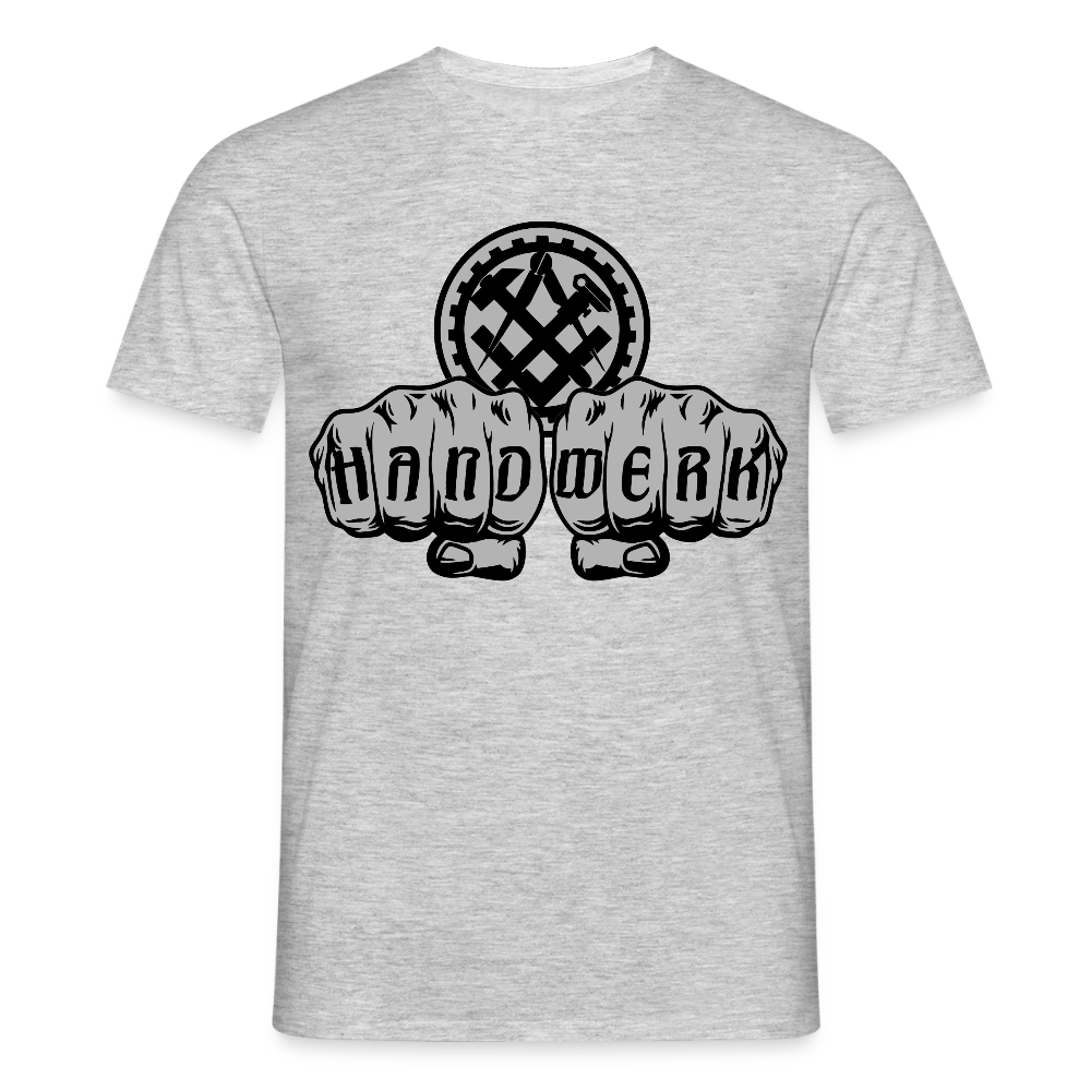 Unisex T-Shirt "Mechaniker" Grau meliert Männer T-Shirt {{ color }}