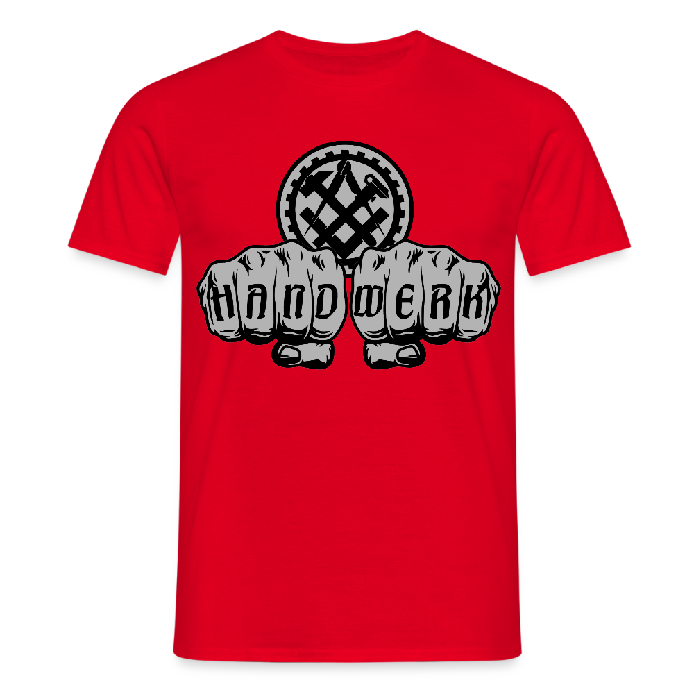 Unisex T-Shirt "Mechaniker" Rot Männer T-Shirt {{ color }}