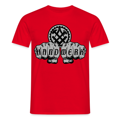 Unisex T-Shirt "Mechaniker" Rot Männer T-Shirt {{ color }}