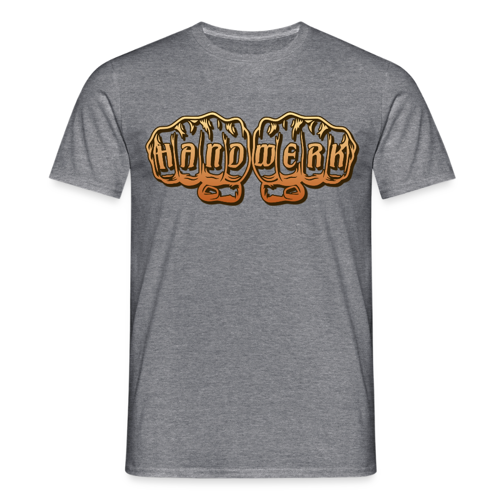 Unisex T-Shirt "Handwerk" Graphit meliert Männer T-Shirt {{ color }}