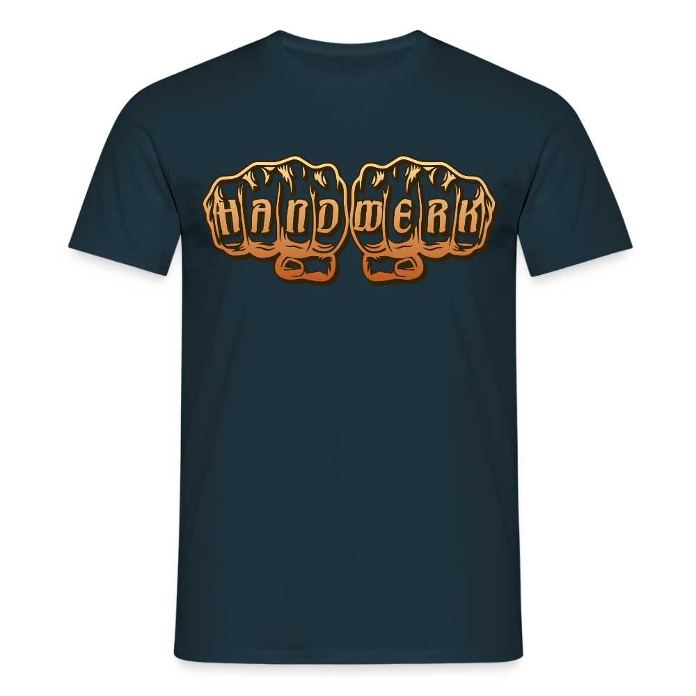 Unisex T-Shirt "Handwerk" Navy Männer T-Shirt {{ color }}