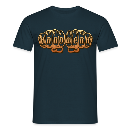 Unisex T-Shirt "Handwerk" Navy Männer T-Shirt {{ color }}