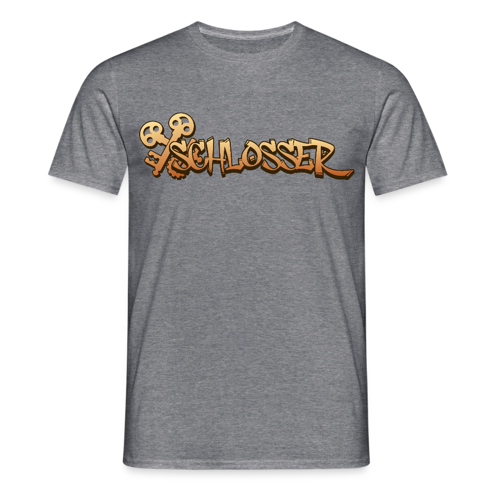 Unisex T-Shirt "Schlosser" Graphit meliert Männer T-Shirt {{ color }}